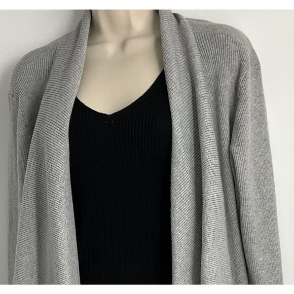 Ralph Lauren Classy Cardigan Sweater Draped Stripes Relaxed Old Money Medium - Picture 12 of 16